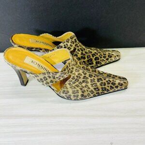 Vintage ROSSINI Shoes Leopard Size 5/36
